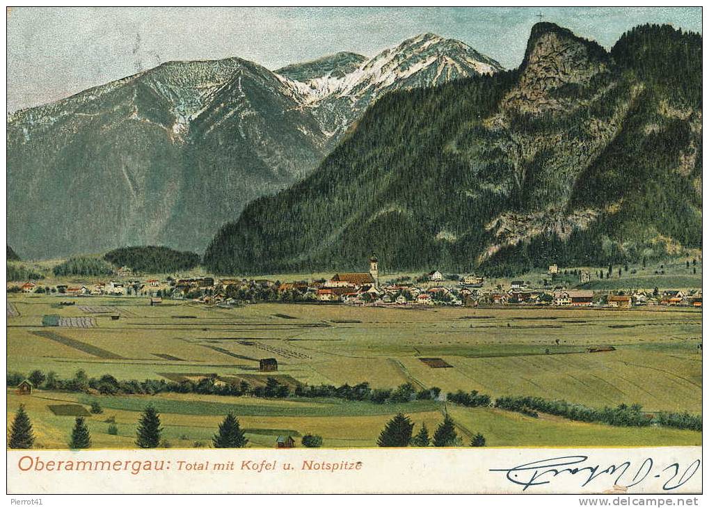 OBERAMMERGAU - Total Mit Kofel Und Notspitze - Oberammergau