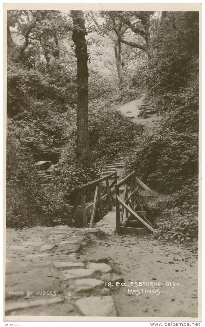 Britain United Kingdom Ecclesbourne Glen Hastings 1908 Used Real Photo Postcard [P1499] - Hastings