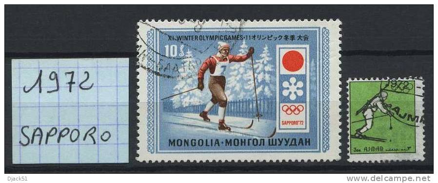 Jeux Olympiques - Hiver - 1972 - SAPPORO - 2 Timbres - Hiver 1972: Sapporo