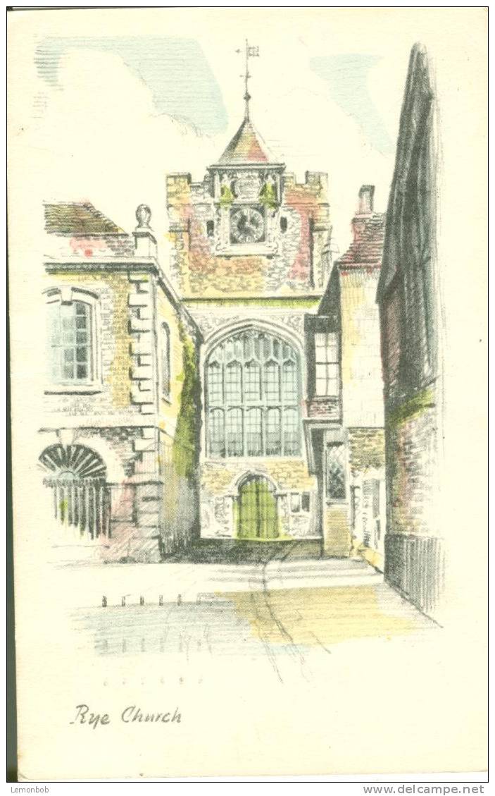 Britain United Kingdom Rye Church 1955 Used Postcard [P1502] - Rye