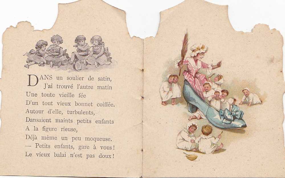 Vieux Papiers - Petit Livret De 4 Pages - Contes Pour Enfants  Poésie -  Enfants Roi Reine De Coeur - Other & Unclassified