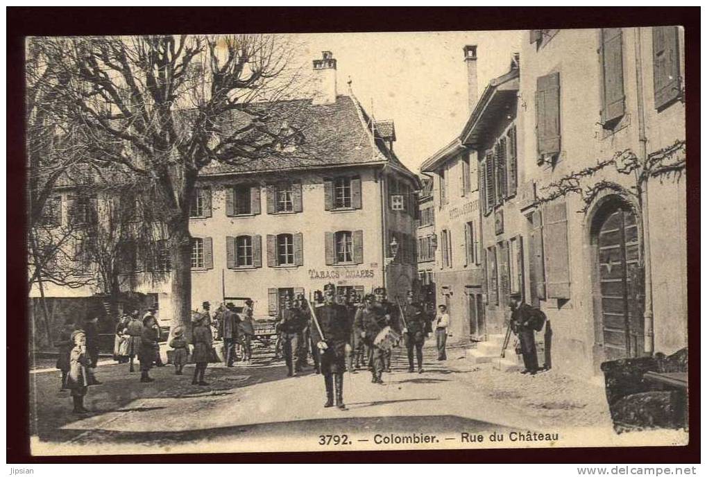 Cpa  De Suisse Neuchâtel  Colombier Rue Du Château    BR1 - Colombier