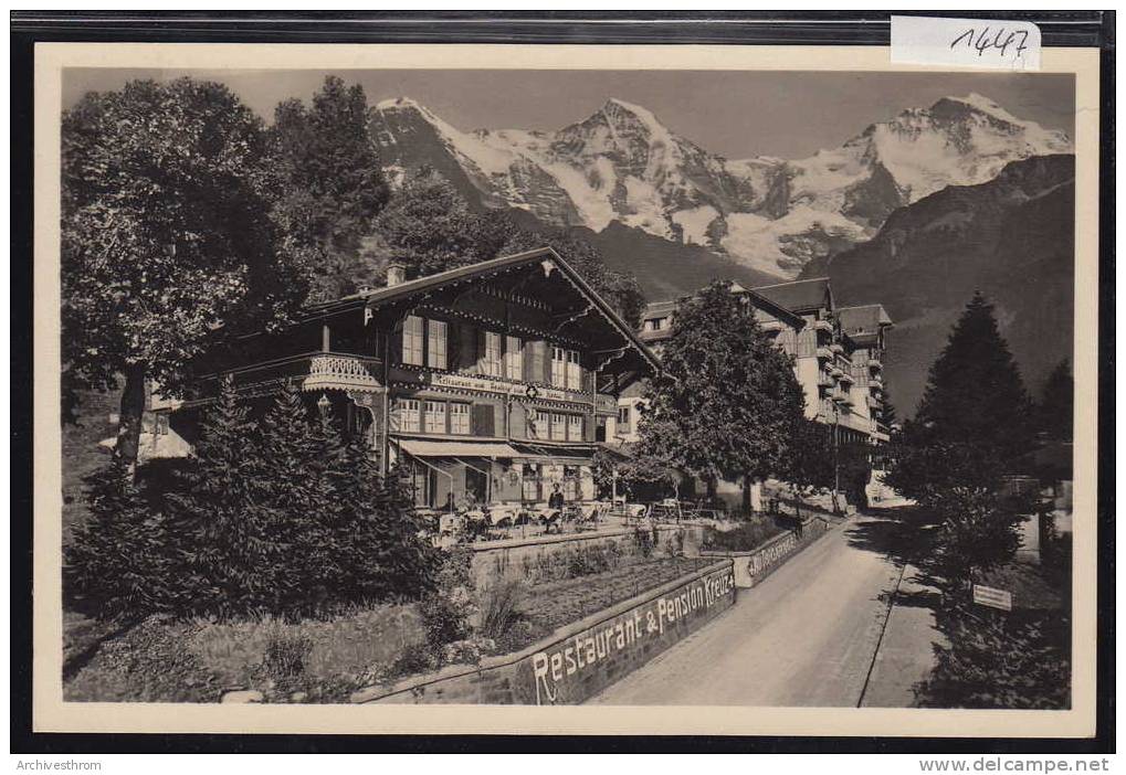 Beatenberg Restaurant Und Pension Zum Weissen Kreuz - 1934 (1447) - Beatenberg