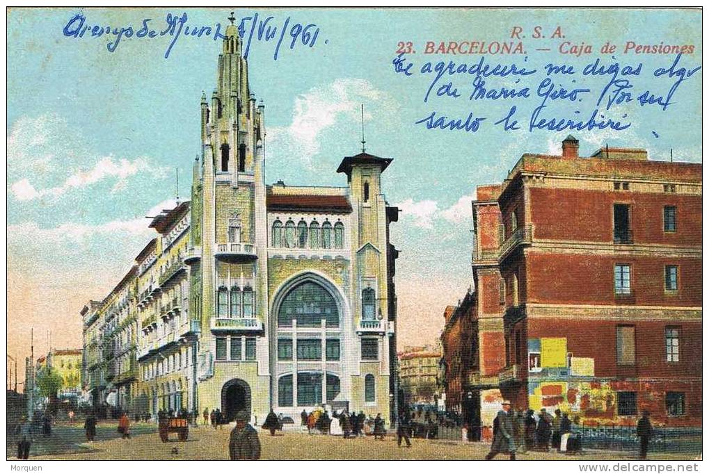 Postal ARENYS De MUNT (Barcelona) 1961 - Storia Postale