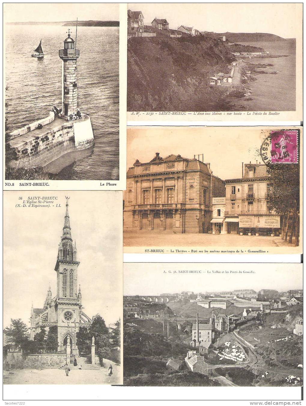 A SAISIR LOT DE 500 CPA SAINT BRIEUC - Idéal Pour Débutant Ou Compléter Des Numéros - 500 Postcards Min.