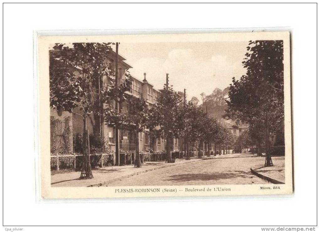 92 LE PLESSIS ROBINSON Boulevard De L'Union, Ed Mirou, 1937 - Le Plessis Robinson