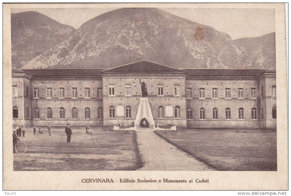 CERVINARA   /   Edificio Scolastico E Monumento Ai Caduti - Avellino