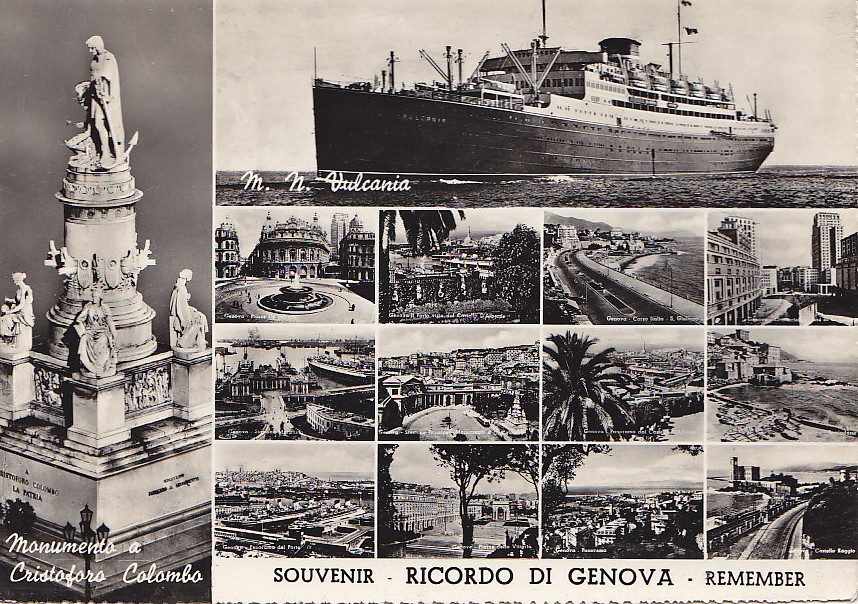 Italie - Ricordo Di Genova - Paquebot Vulcania - Genova (Genoa)