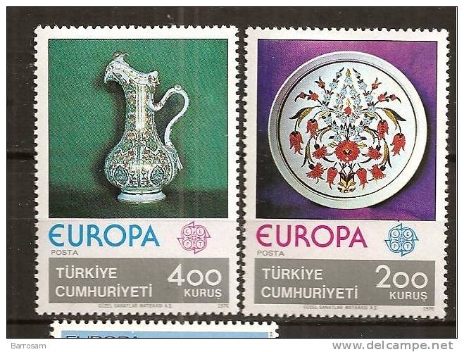 Turkey1976: Yvert 2155-6mnh** - 1976