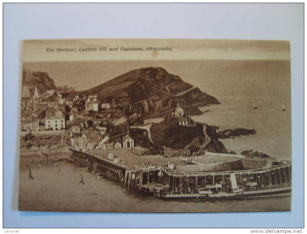 Ilfracombe. -  The Harbour, Lantern Hill And Capstone. - Ilfracombe