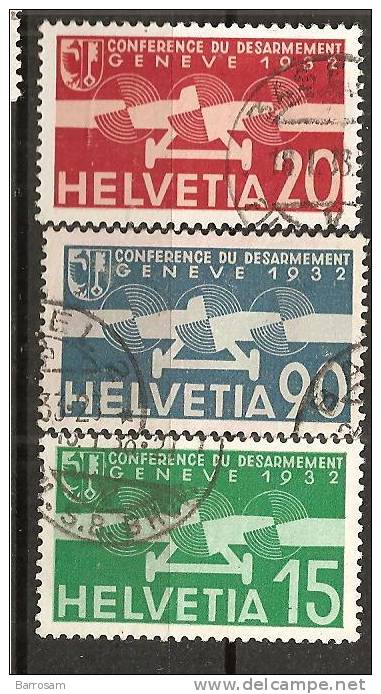 Switzerland1932:Michel256-8used - Oblitérés