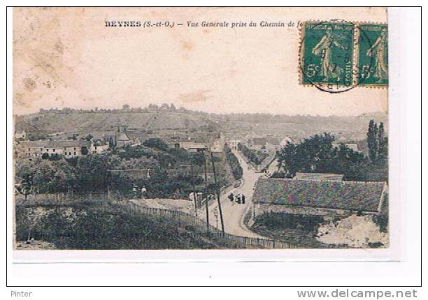 BEYNES - Vue Générale Prise Du Chemin De Fer - Beynes
