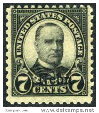 US #676 Mint Hinged 7c McKinley Nebr. Overprint From 1929 - Unused Stamps