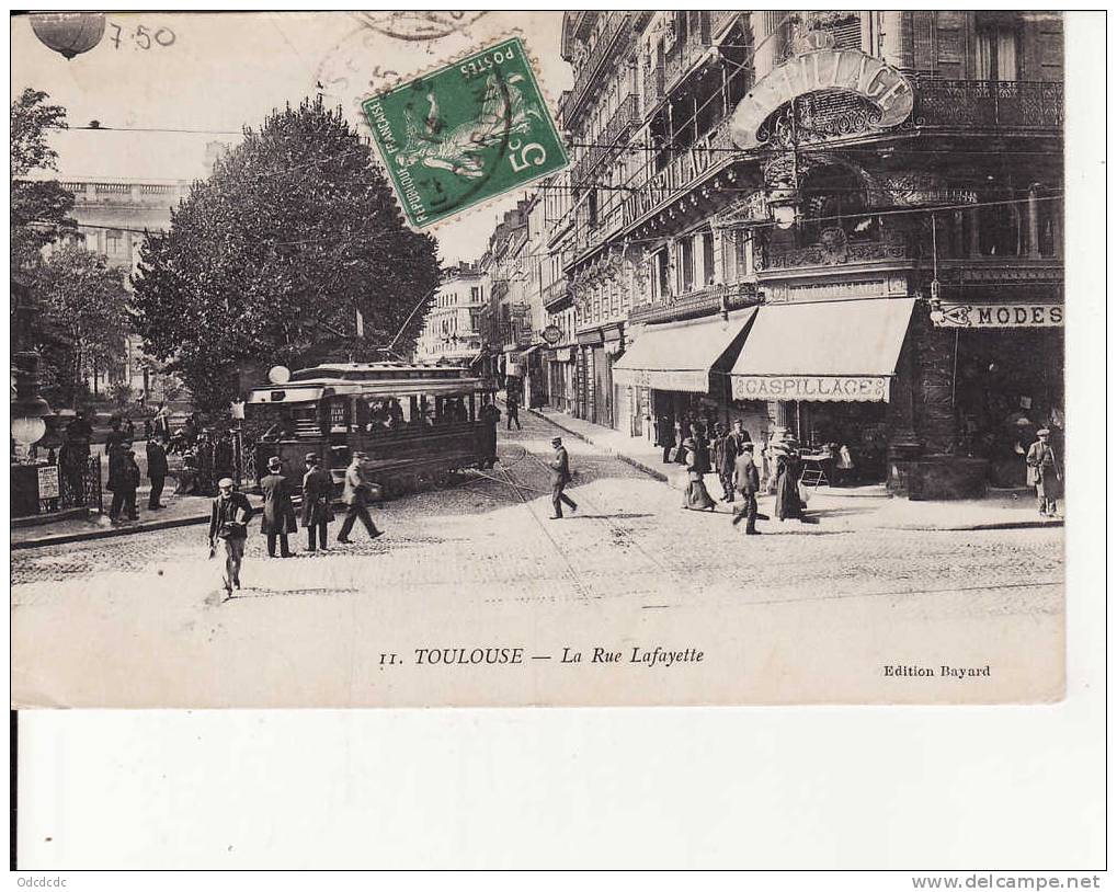 TOULOUSE La Rue Lafayette TRAM  Au Gaspillage - Toulouse