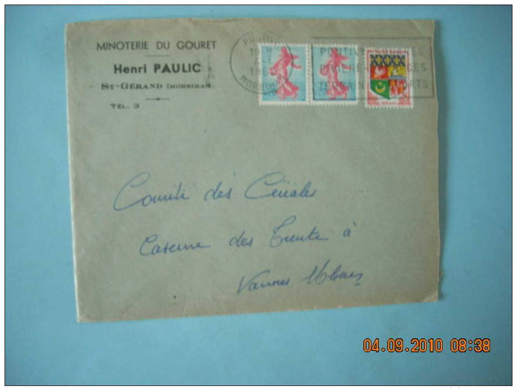 MINOTERIE DU GOURET  HENRI PAULIC  ST  GERAND  56 - Tarifs Postaux