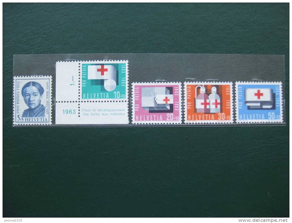 Timbres Suisse : Pro Patria 1963 - Nuevos