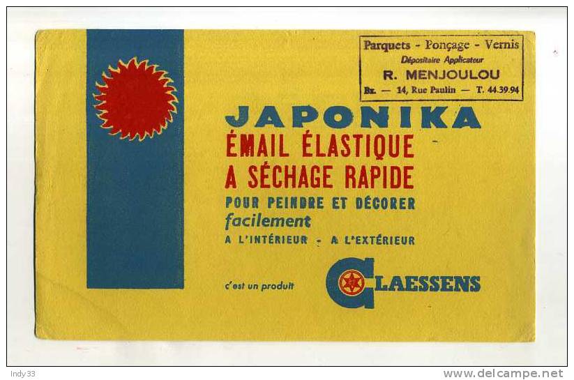 - BUVARD JAPONIKA EMAIL ELASTIQUE CLAESSENS . - Farben & Lacke