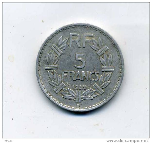 - FRANCE . 5 F. 1949 - Autres & Non Classés