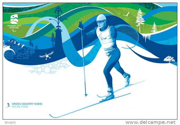 A44-002   @     2010 Vancouver Winter Olympic Games  , ( Postal Stationery , Articles Postaux ) - Winter 2010: Vancouver