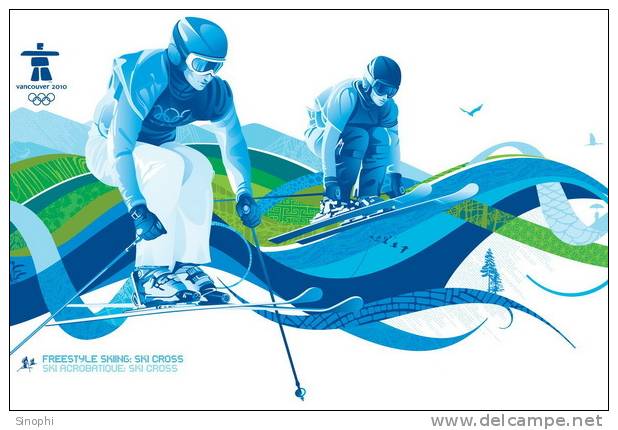 A44-006   @     2010 Vancouver Winter Olympic Games  , ( Postal Stationery , Articles Postaux ) - Invierno 2010: Vancouver