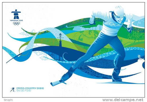 A44-012   @     2010 Vancouver Winter Olympic Games  , ( Postal Stationery , Articles Postaux ) - Invierno 2010: Vancouver