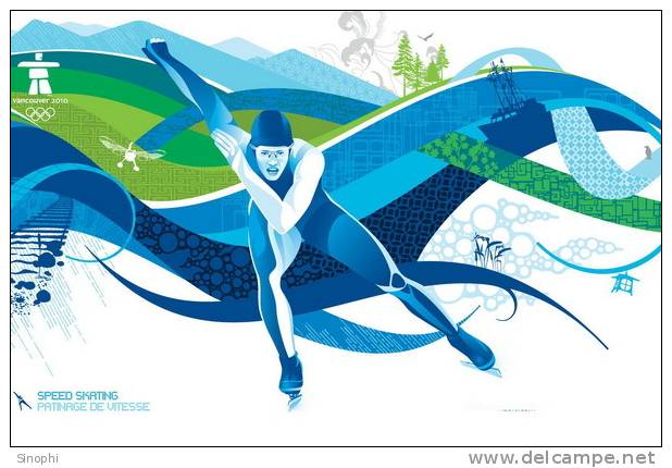 A44-013   @     2010 Vancouver Winter Olympic Games  , ( Postal Stationery , Articles Postaux ) - Invierno 2010: Vancouver