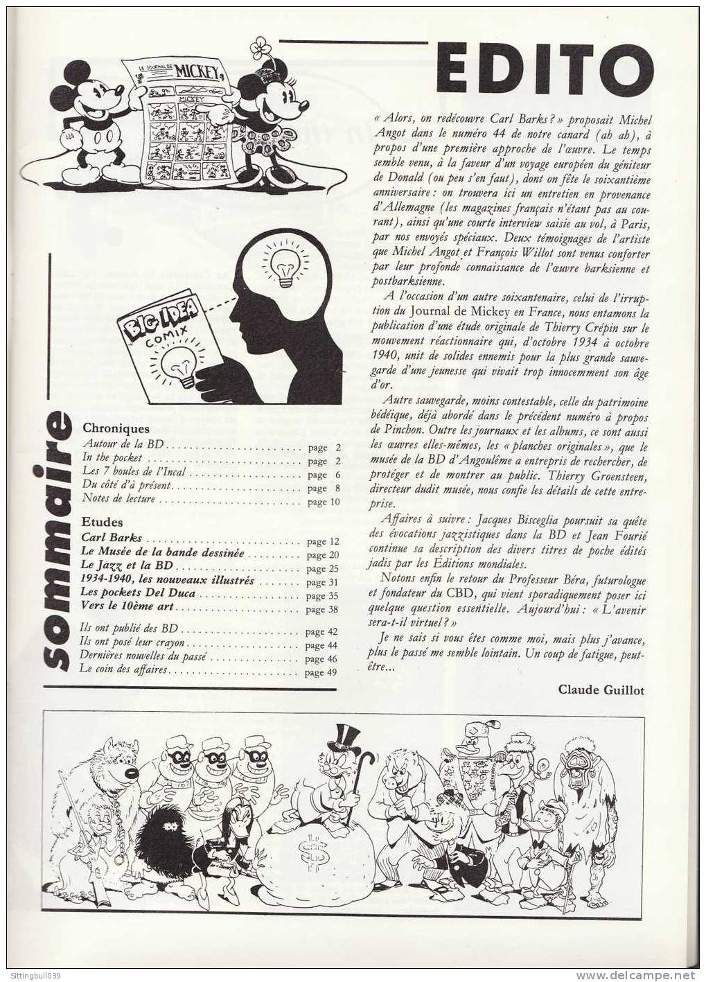 LE COLLECTIONNEUR DE BANDES DESSINEES. CBE N° 76. 1995. Carl BARKS, Le Journal De Mickey. Jazz Et BD, Pockets Del Duca. - Autre Magazines