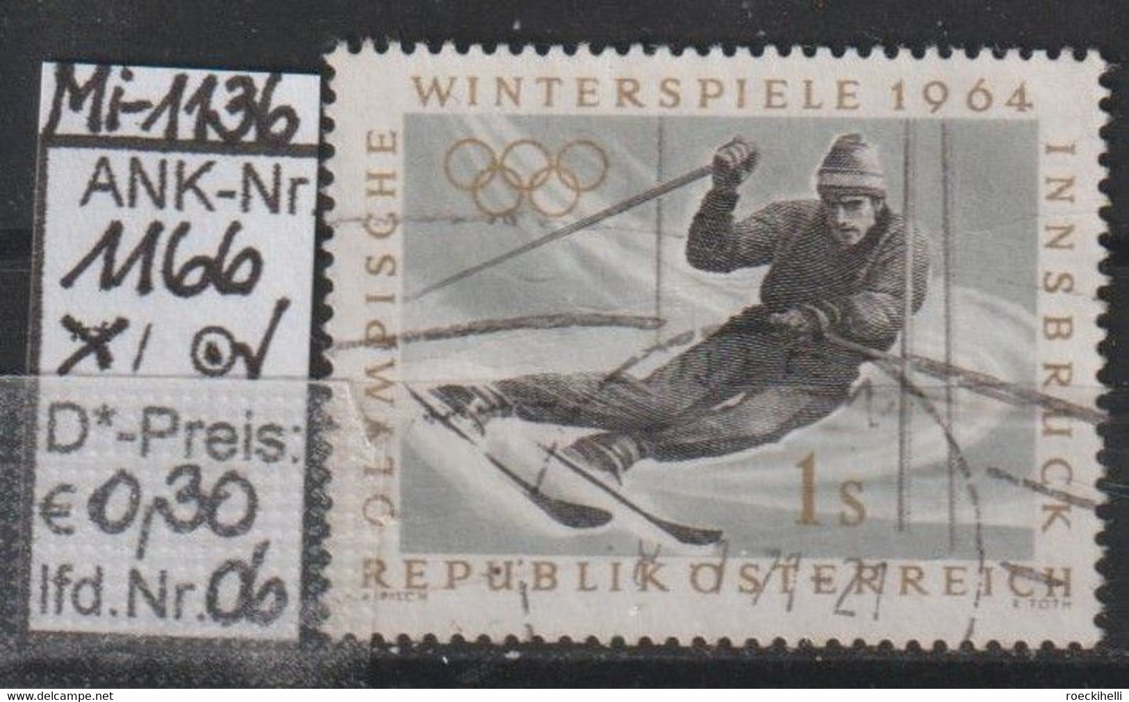 1963 - ÖSTERREICH - SM A.Satz  "IX. Olymp. Winterspiele; Innsbruck" S 1 Mehrf.-  O  Gestempelt  - S.Scan  (1166o 06  At) - Gebraucht
