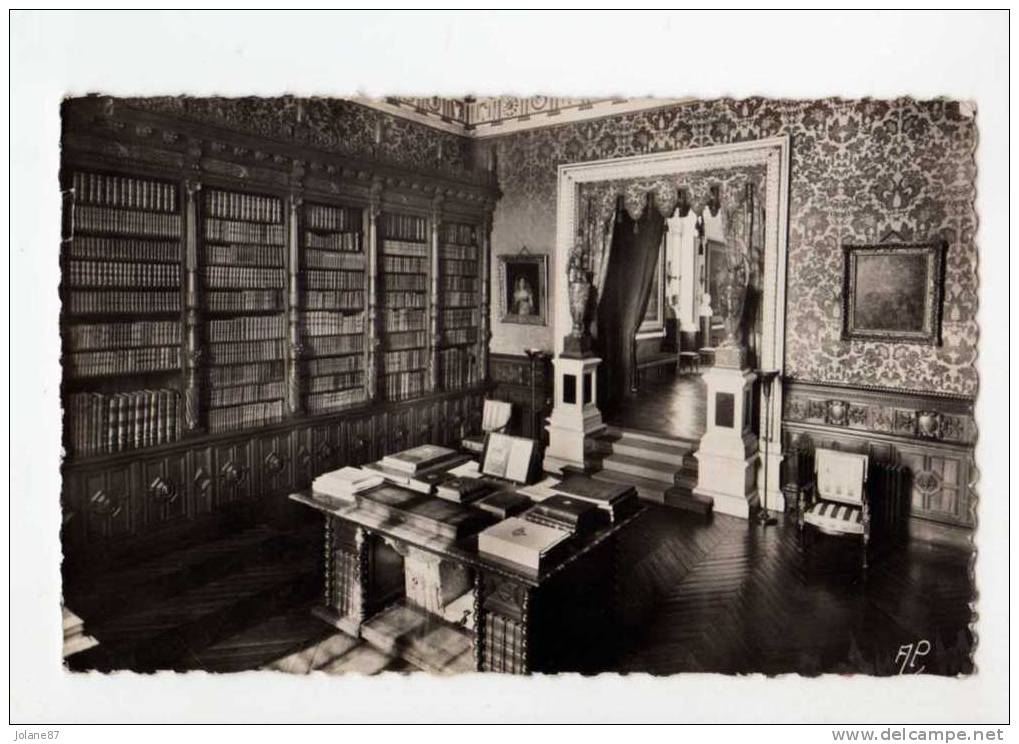 CPA   94         CHATEAU DE GROS-BOIS    1952         LA BIBLIOTHEQUE - Chateau De Grosbois