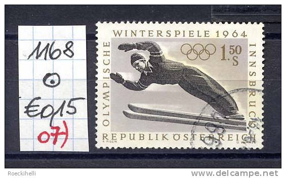 11.11.63 -  SM A. Satz  "IX. Olymp. Winterspiele In Innsbruck" -  O  Gestempelt - Siehe Scan (1168o 07) - Gebraucht