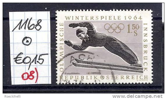 11.11.63 -  SM A. Satz  "IX. Olymp. Winterspiele In Innsbruck" - O  Gestempelt - Siehe Scan (1168o 08) - Oblitérés