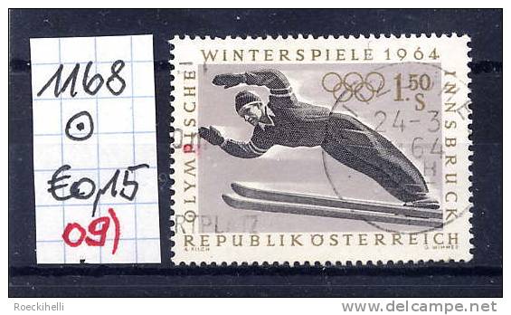 11.11.63 - SM A. Satz  "IX. Olymp. Winterspiele In Innsbruck" -  O  Gestempelt - Siehe Scan (1168o 09) - Gebraucht