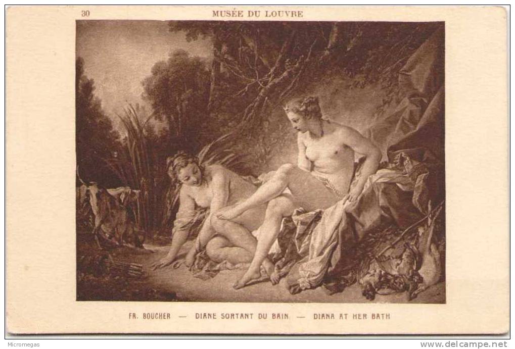 Fr. Boucher : Diane Sortant Du Bain - Louvre