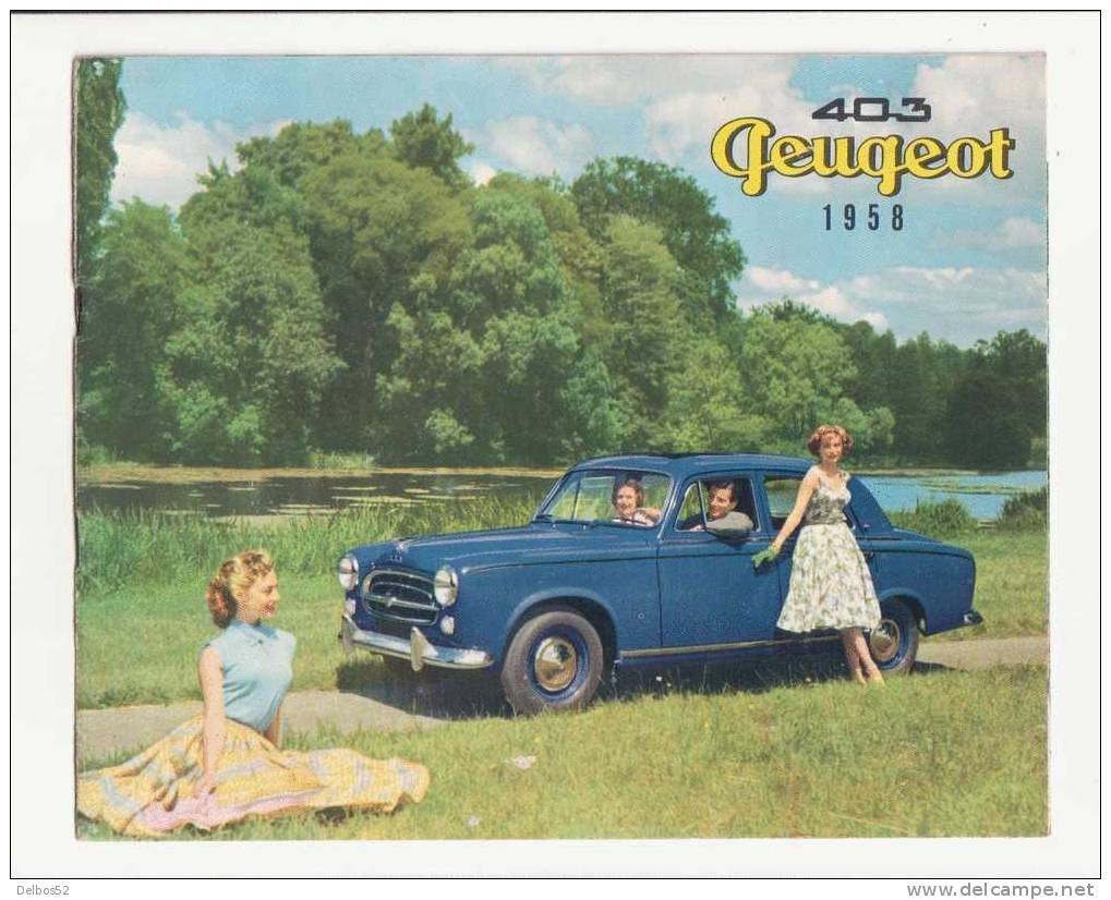 Automobile - Peugeot 403 - 1958 - Publicités