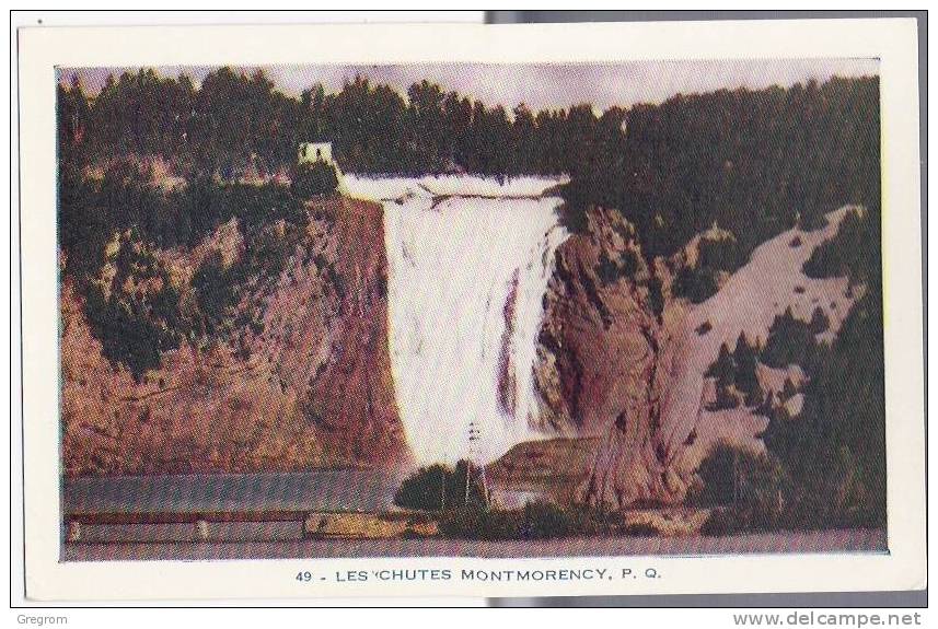 CANADA , 49 - LES CHUTES MONTMORENCY  , P.Q - Chutes Montmorency