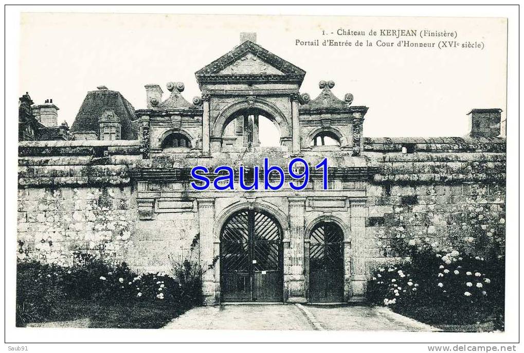 Saint Vougay - Château De Kerjean- Portail D´entrée De La Cour D´Honneur  -N.L.,n°3 - Non Circulé  - Réf:6861 - Saint-Vougay