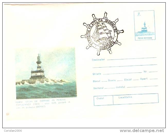 Romania / Postal Stationery With Special Cancellation / Constanta Phare - Lighthouses