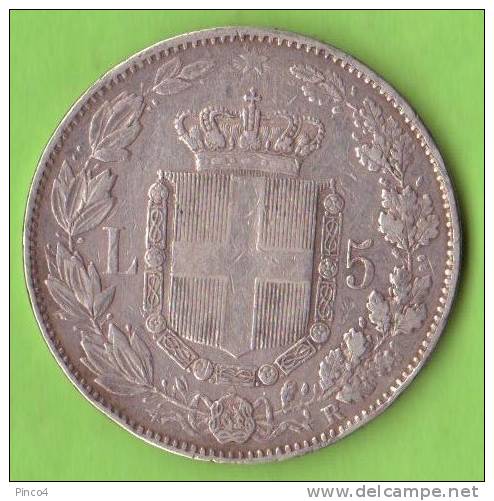 REGNO D´ITALIA UMBERTO I  5 LIRE 1879 ROMA - 1878-1900 : Umberto I.