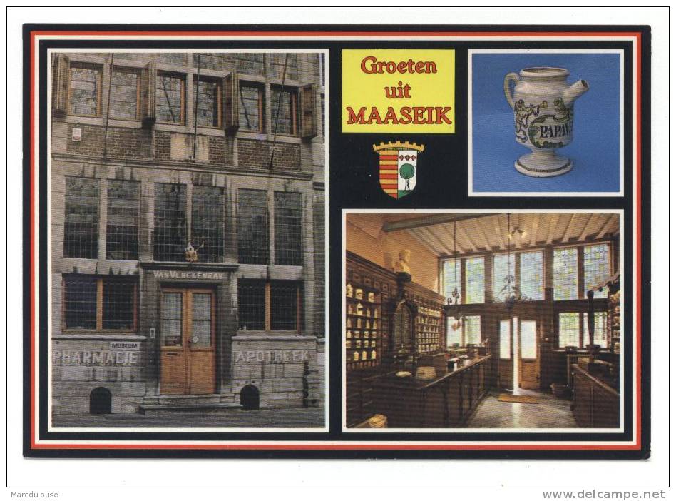 Maaseik. 3 Zichten: Oudste Apotheek Van België. 3 Vues: La Plus Ancienne Pharmacie De Belgique. - Maaseik