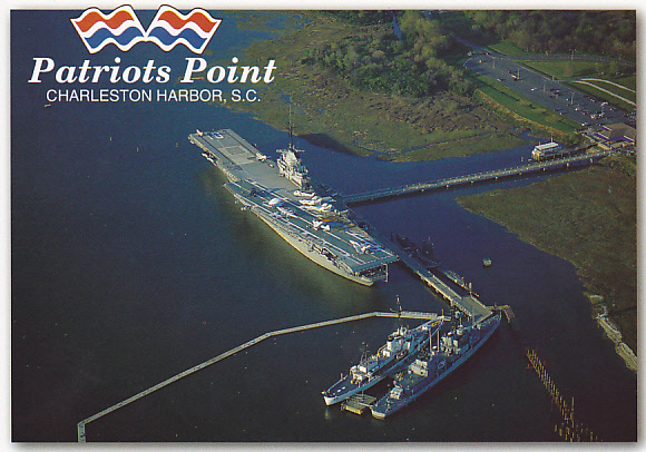 Patriots Point - Charleston Harbor, South Carolina - USS Yorktown CV-10, Destroyer Laffey, Clamagore Submarine ... - Charleston