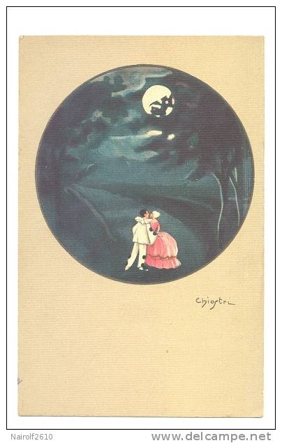 ILLUSTRATION  - CHIOSTRI - Pierrot Et Colombine Au Clair De Lune - Chiostri, Carlo