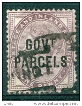 1897 1 Cent Queen Victiria Government Parcels Overprint #O37 - Service