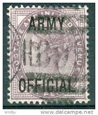 1896 1p Queen Victoria Army Official Overprint #O55 - Service