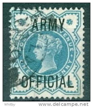 1900 1/2p Queen Victoria Army Official Overprint #O57 - Service
