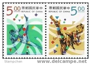 Taiwan 1993 Sport Stamps Pommel Horse Taekwondo Taek Wondo Gymnastics - Nuevos