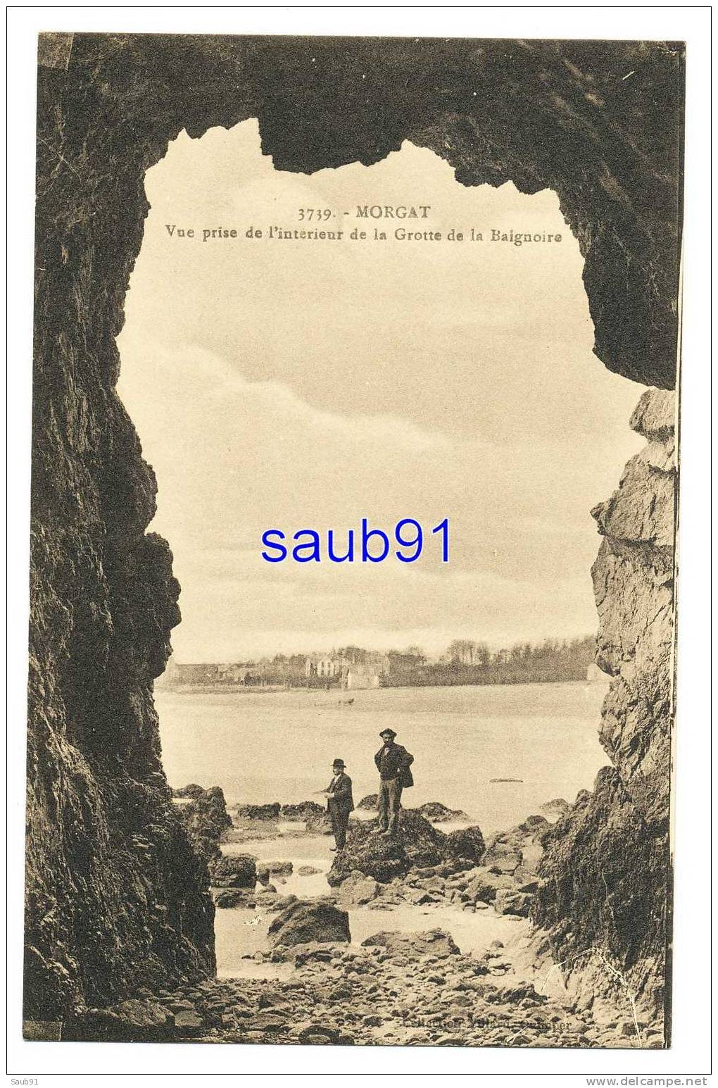 Morgat  - Vue Prise De L´intérieur De La Grotte De La Baignoire - Animée-- Villard,n°3739-   Non Circulé   - Réf:6869 - Morgat