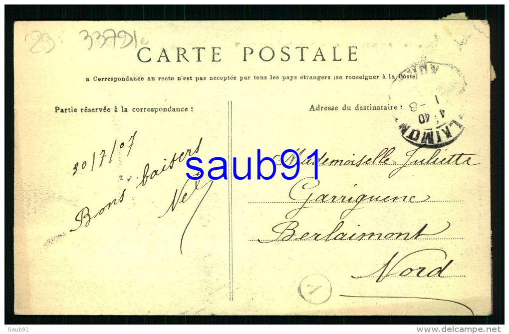 Lot De 2 CPA - Primel - La Pointe  - Rocher De La Tête -N.D.,n°751- Circulé En 1920 - Pointe De La Décapitation Réf:6889 - Primel