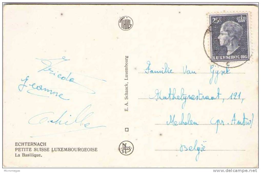 ECHTERNACH - Petite Suisse Luxembourgeoise - La Basilique - Echternach