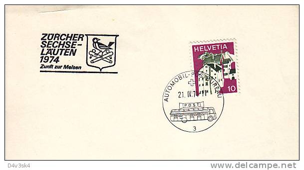 1974 Switzerland Zurich Songbirds Ornithology Oiseaux Chanteurs Ornithologie Singvögel Uccelli Cantori Aves Canoras - Mechanical Postmarks (Advertisement)