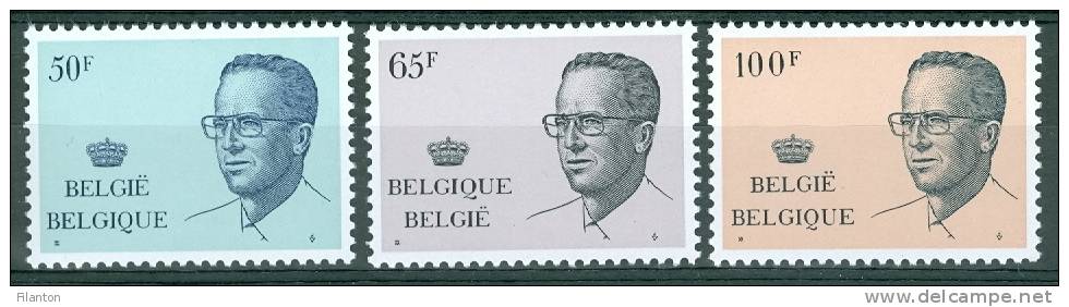 BELGIE - OBP Nr 2022/2024  - Boudewijn Type Velghe - MNH** - Cote 20,50 € - 1981-1990 Velghe